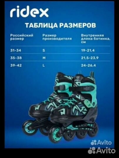 Роликовые коньки детские раздвижные 31-34