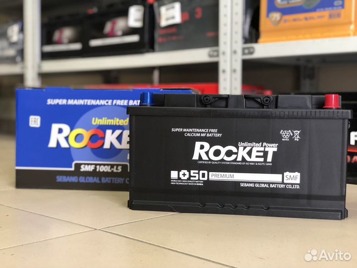 Аккумулятор Rocket 100Ач Корея