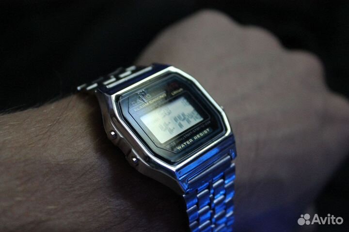 Часы casio серебро