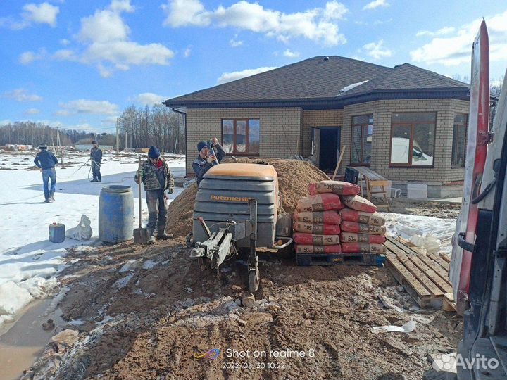 Стяжка пола полусухая Заливка