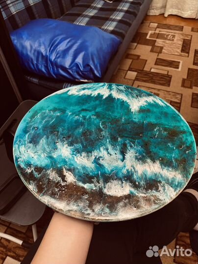 Картина абстракция (Море 3D)