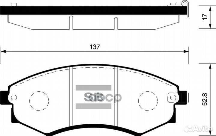 Колодки тормозные hyundai