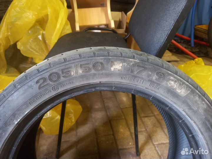 Continental ContiSportContact 2 205/50 R17 93W