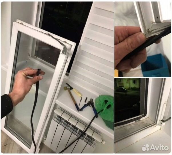 Ремонт пластиковых окон, замена стеклопакета