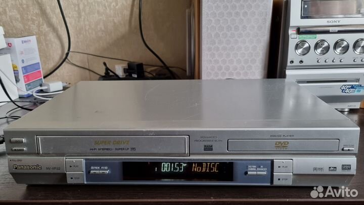 Видеомагнитофон panasonic NV-VP32EE vhs+dvd