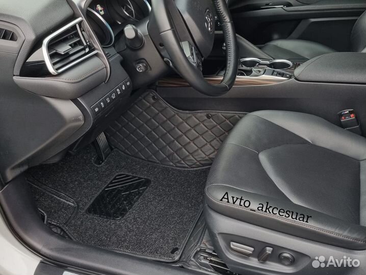 5D Ковры Камри V70 V55 / Camry 70 - Rav4 Черные