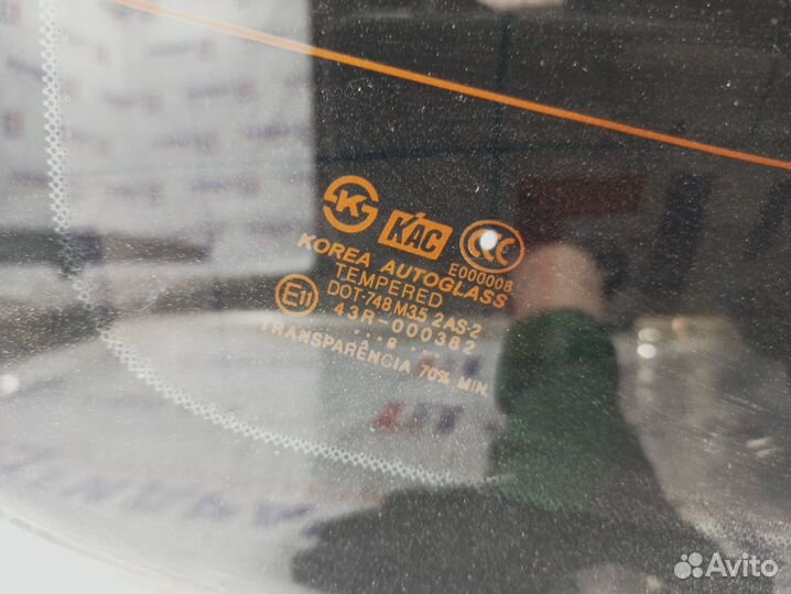 Стекло заднее Hyundai Elantra (XD) 87111-2D000