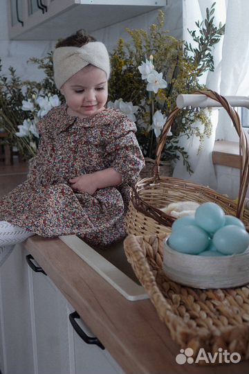 Повязка на голову из кашемира детская