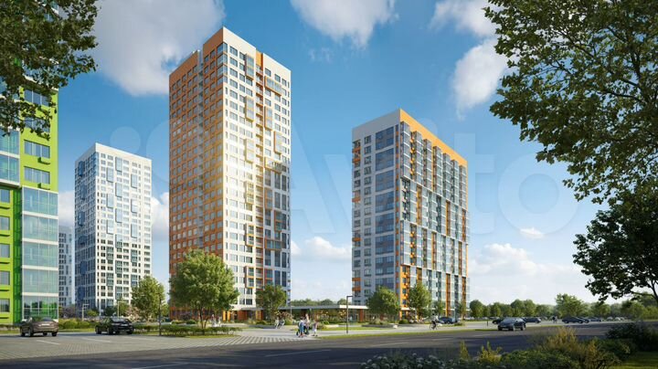 1-к. квартира, 39,5 м², 6/25 эт.