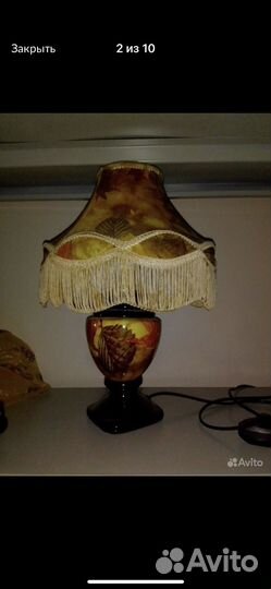 Лампа настольная ретро винтаж