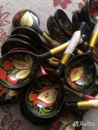 Деревянные ложки хохлома