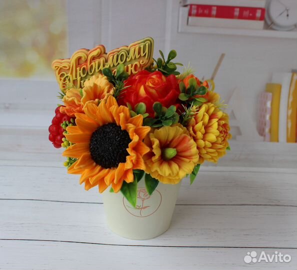 Букеты из мыла на 1 сентября