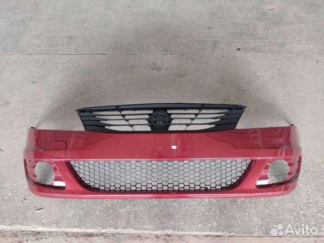 Бампер Рено Логан 10-14 г.в. новый,бордовый