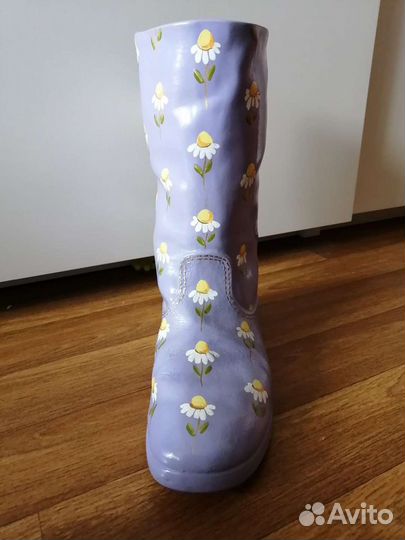 Ваза большой сапог керамика
