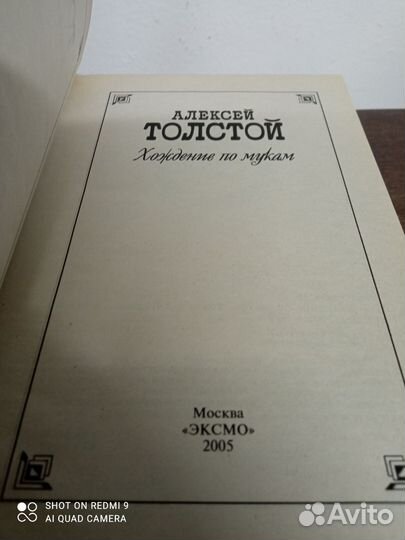 А. Толстой. Хождение по мукам