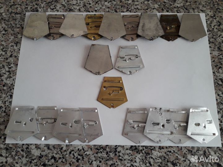 Пятиугольные наградные колодки