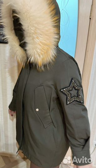 Парка с натуральным мехом 48 50