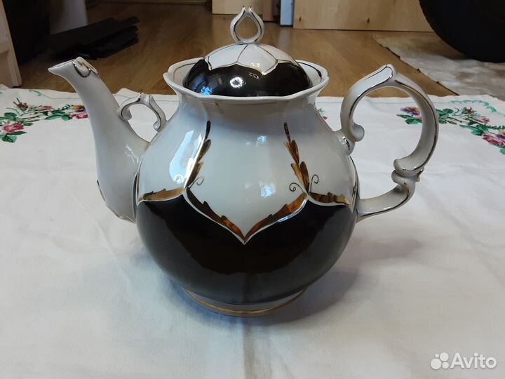 Большой заварочный доливной чайник СССР