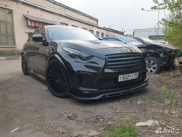 Тюнинг передний бампер infiniti fx37, fx50, qx70