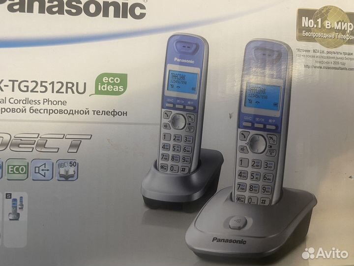 Телефон Panasonic, 2 трубки