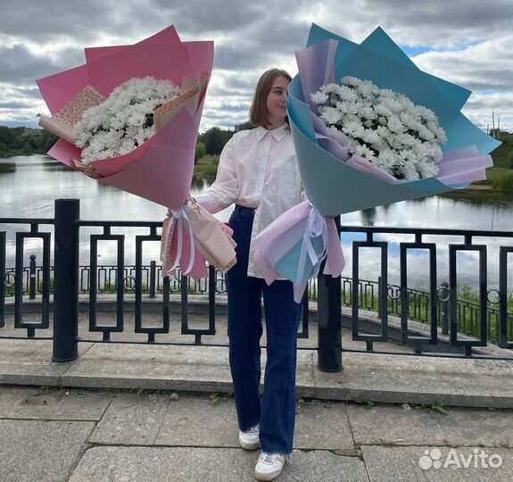 Букеты-Гиганты Хризантем. XXL-Букеты