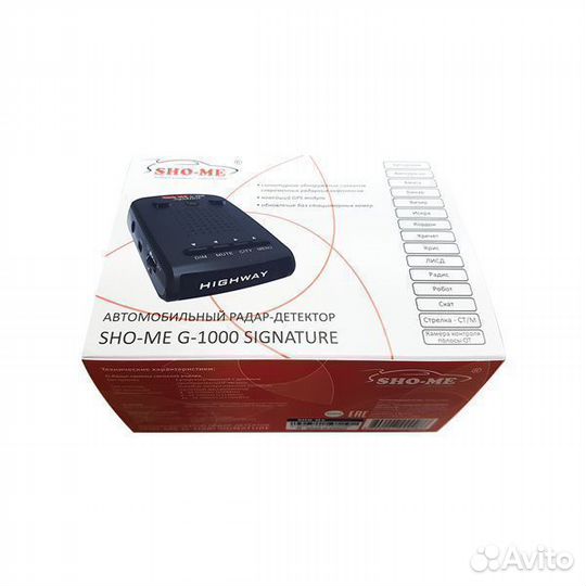 Радар-детектор Sho-me G-1000 Signature