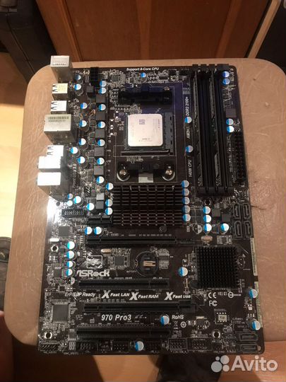 Продам мат. плату ASRock 970 Pro3 на запчасти