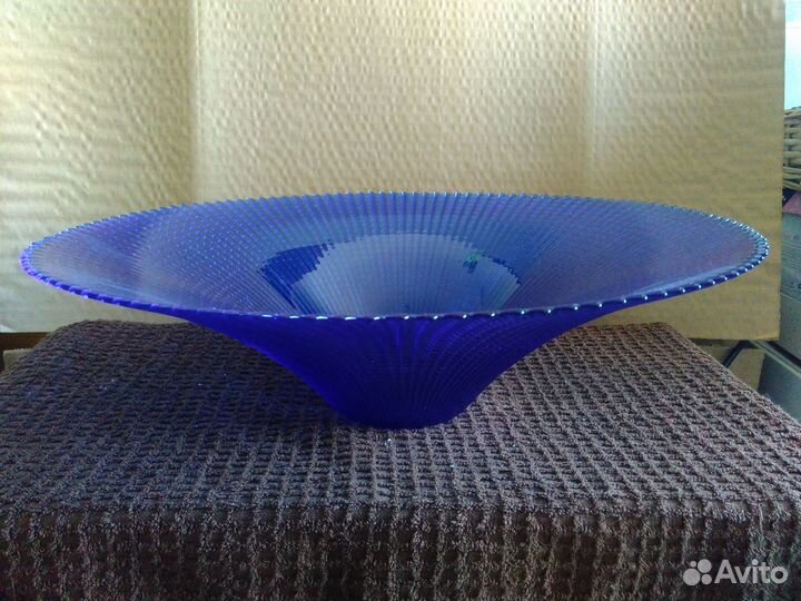 Ваза для фруктов, кобальт