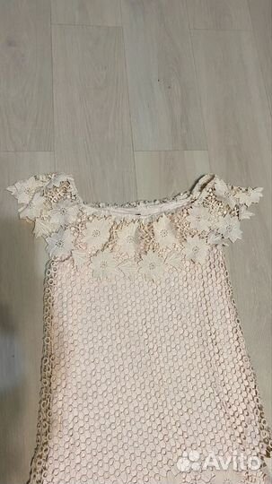 Платье сарафан кружевное вечернее 46