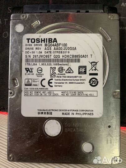 Жесткие диски WD Seagate Toshiba Maxtor