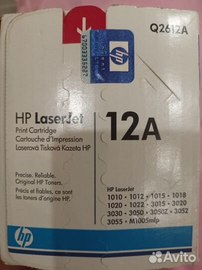 Новый Картридж hp 12A