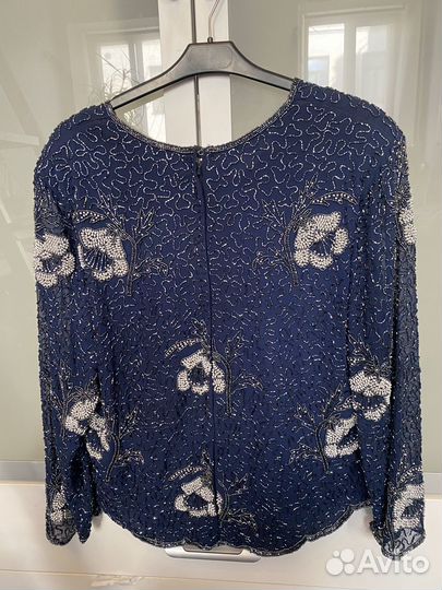 Блуза с вышивкой бисером, 50-52