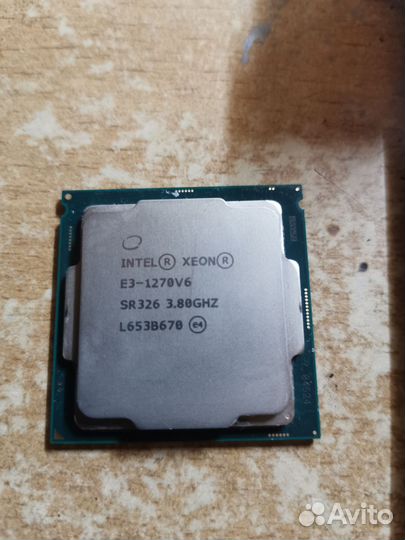 Процессор 1151 E3 Xeon 1270 v6