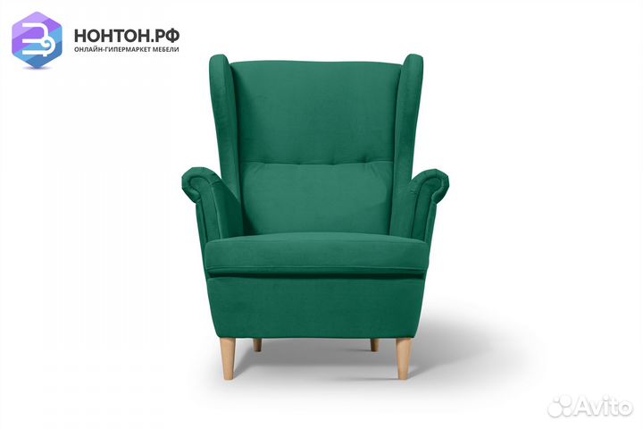 Кресло Беркана зеленое