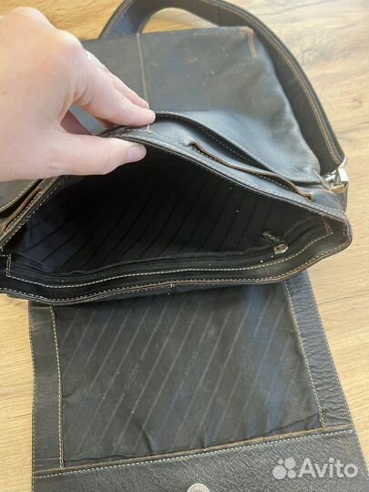 Мужская кожаная сумка бу