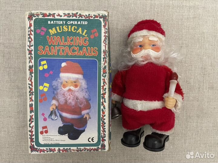Musial walking santaclaus Сантаклаус музыкальный