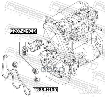 Ролик обводной hyundai H-1/starex (TQ) 2007- HY