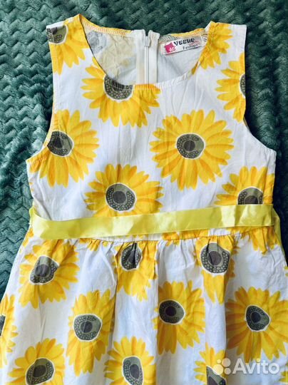 Платье летнее красивое для девочки 122-128 размер