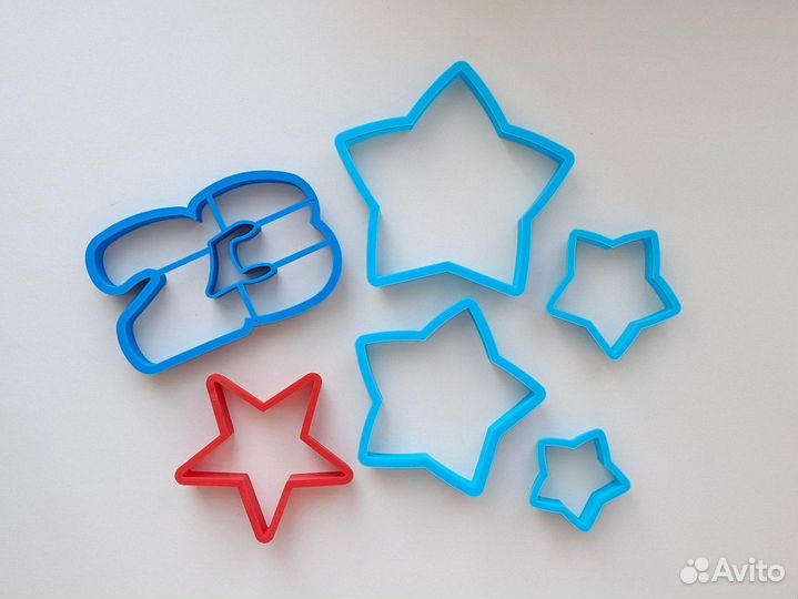 Сердце, звезда,формы,цифры для пряников и печенья