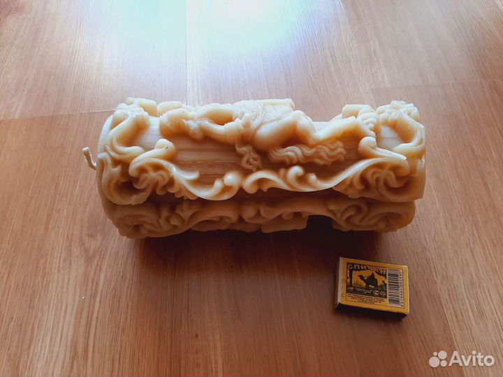 Старинная Свеча большая и подсвечник