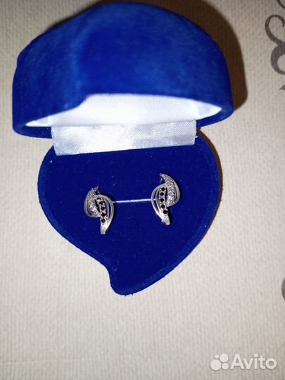 Серьги серебро