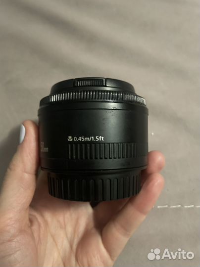 Объектив портретный canon ef 50 1:1,8