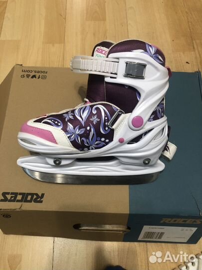 Коньки для девочки раздвижные, размер 30-35