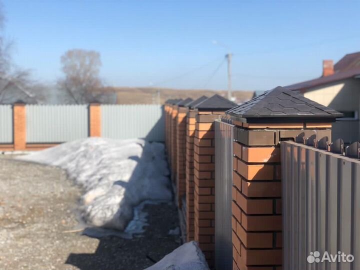 Колпак заглушка на столб из кирпича или блока 385м