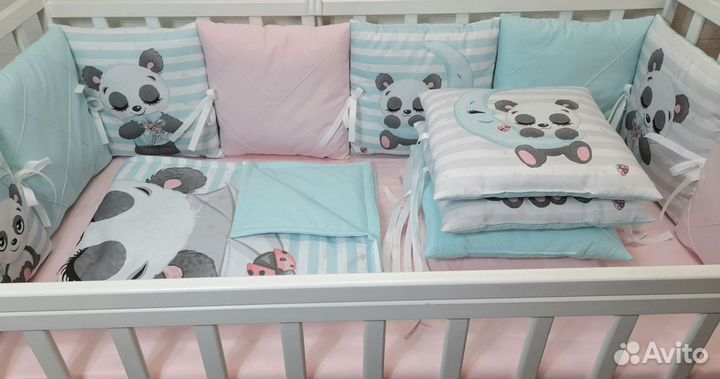 Бортики в детскую кроватку