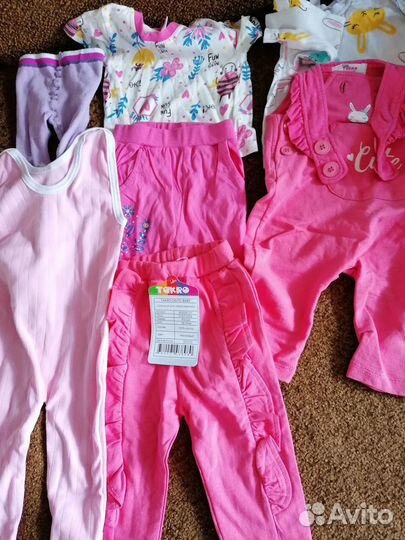 Детские вещи пакетом для девочки 62-68