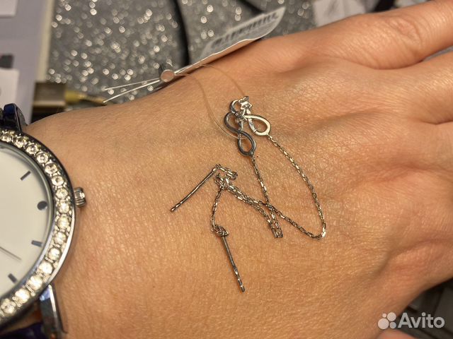 Серьги продевки серебро бесконечность купить в Костроме | Личные вещи ...