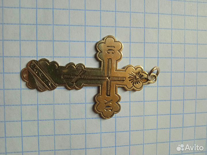 Крест золотой 56 проба