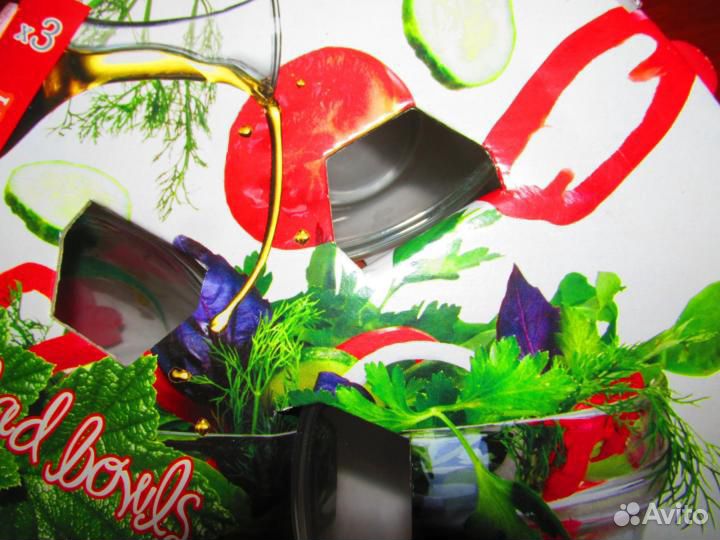 Набор из 3 салатников новый