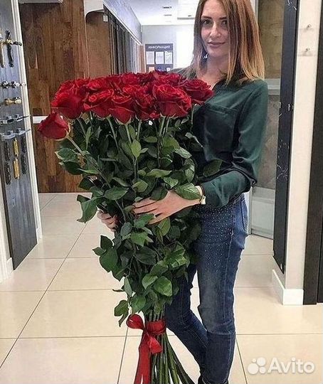 Букет роз 101 роза 51 роза